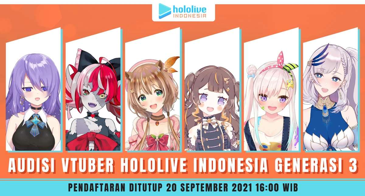 Audisi Hololive ID Gen 3 vtuber Indonesia