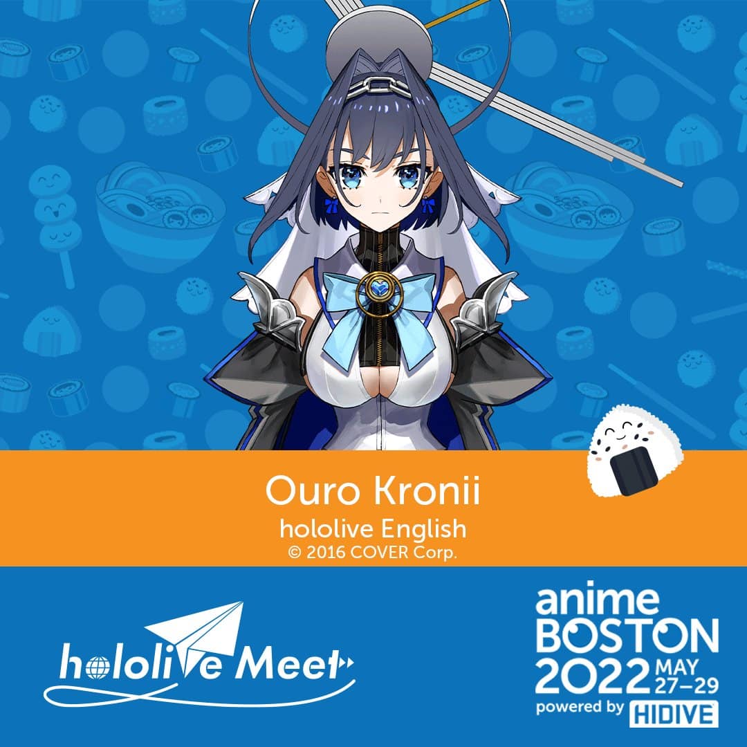 Reine dan Ollie Anime Boston 2022 Ouro Kronii