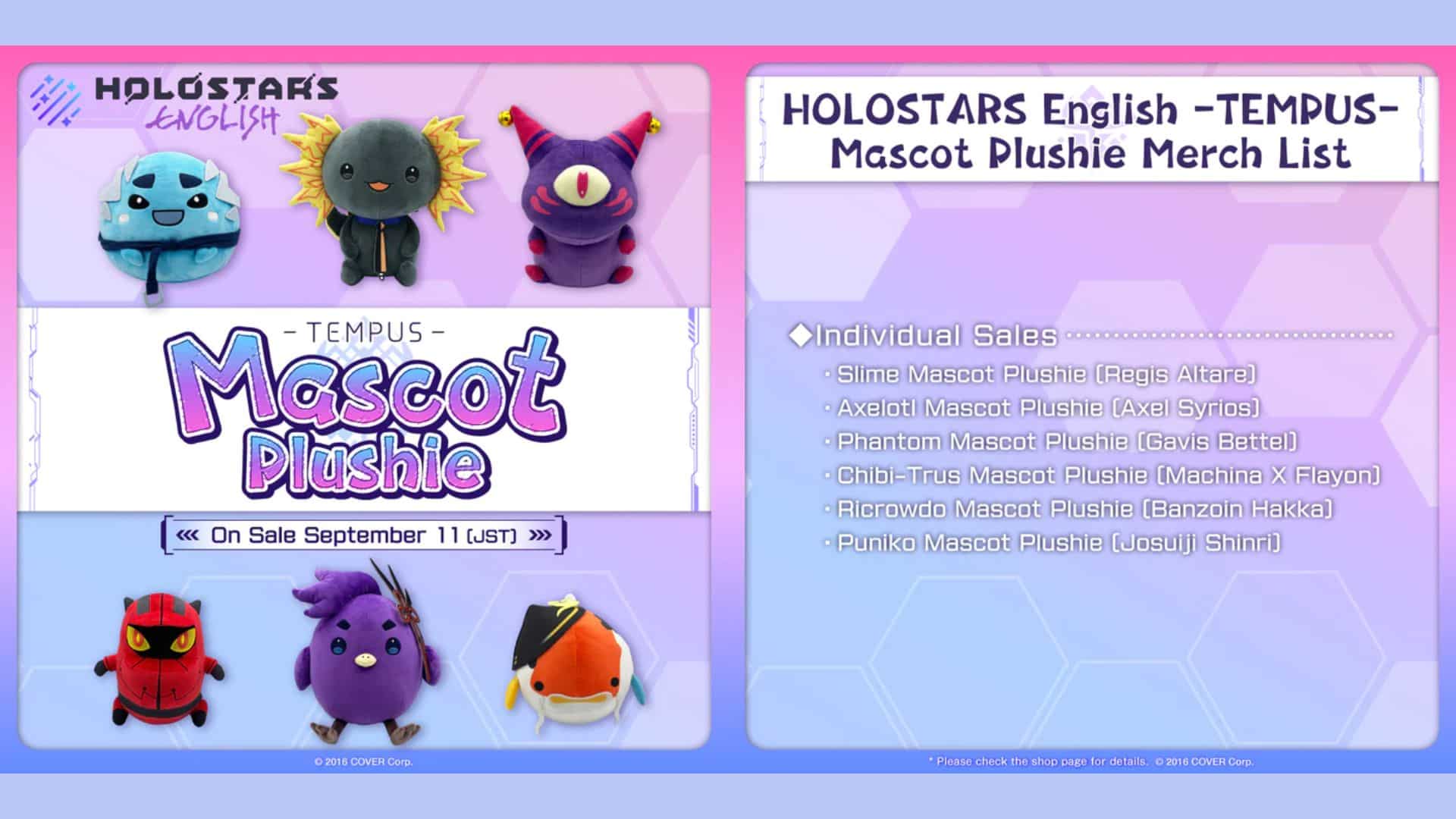 holotempus mascot plushie merchandise