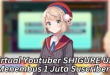 virtual youtuber shigure ui menembus 1 juta suscriber