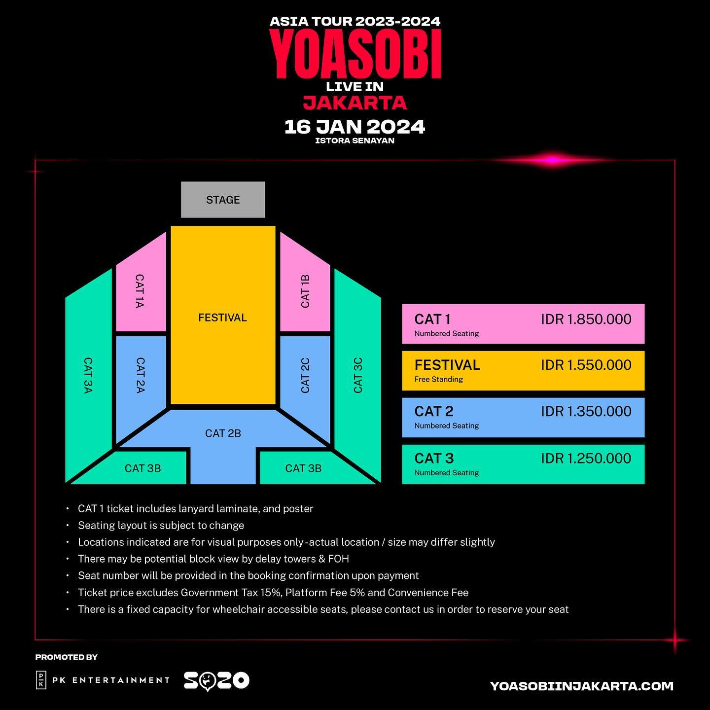 Harga Tiket Yoasobi