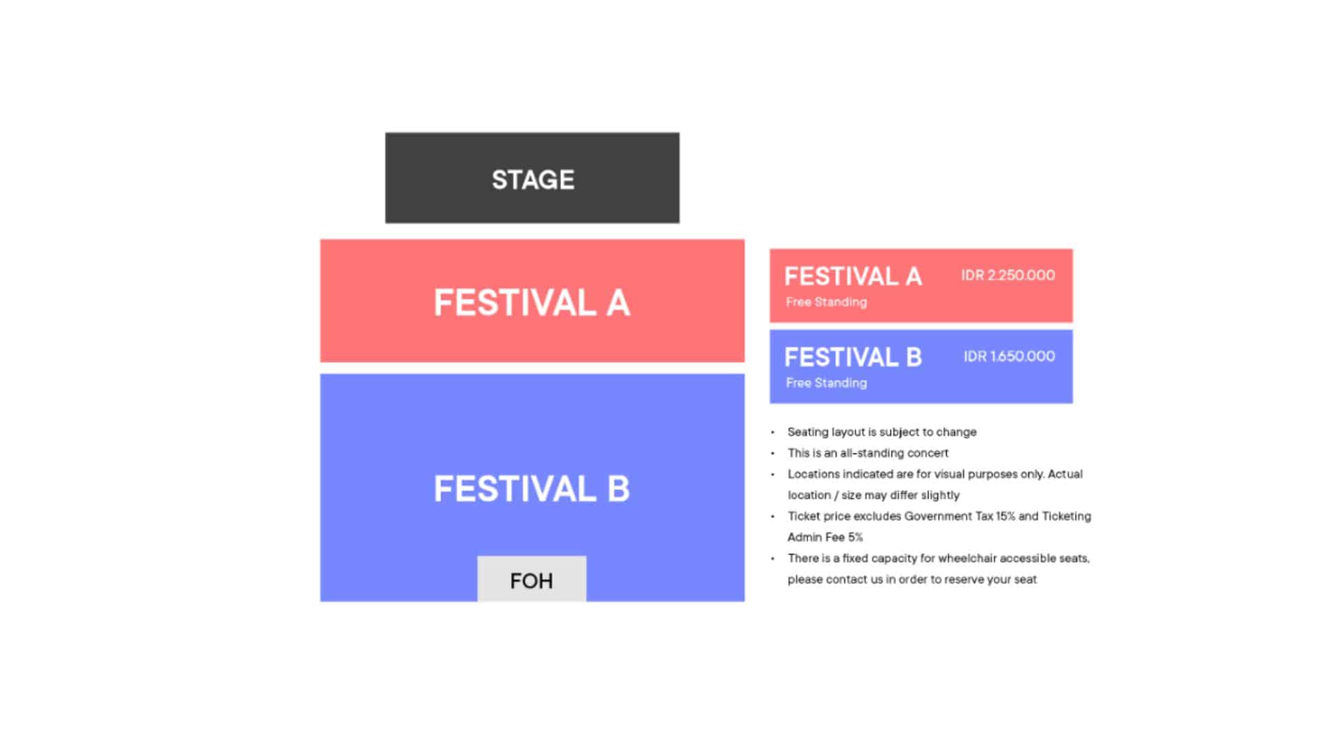 Harga tiket Konser Ado