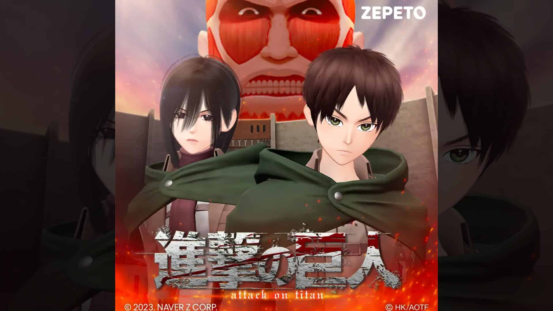 Zepeto Berkolaborasi Dengan Serial Attack on Titan!