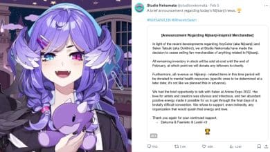 Studio Nekomata Hentikan Penjualan Merchandise NIJISANJI!