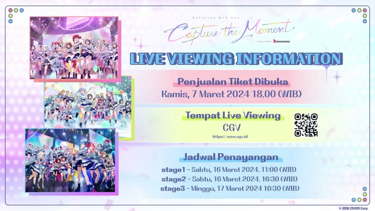 Ini Dia Informasi Lanjutan Dari Live Viewing Hololive 5th Fes.