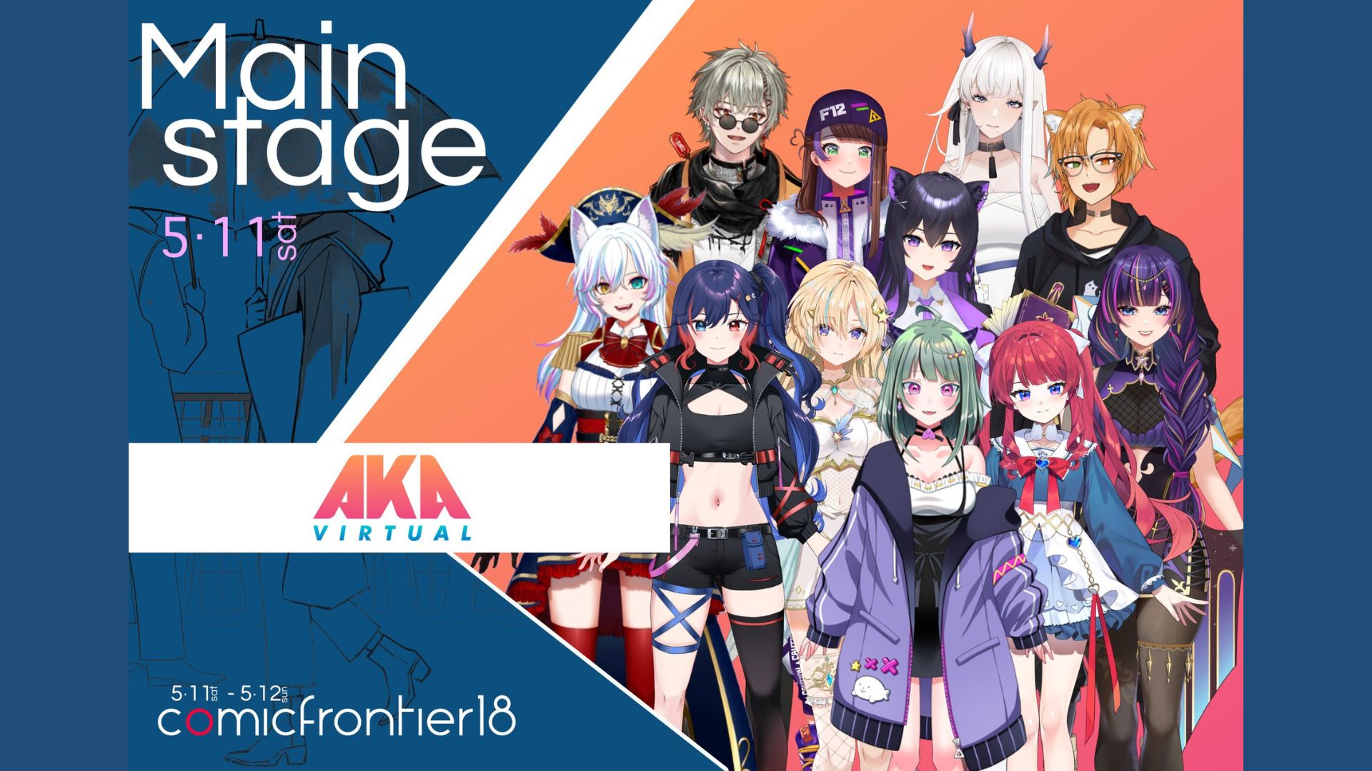 AKA Virtual Akan Tampil di Main Stage Comic Frontier 18