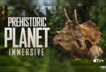 Hutan Triceratops dalam Prehistoric Planet Immersive