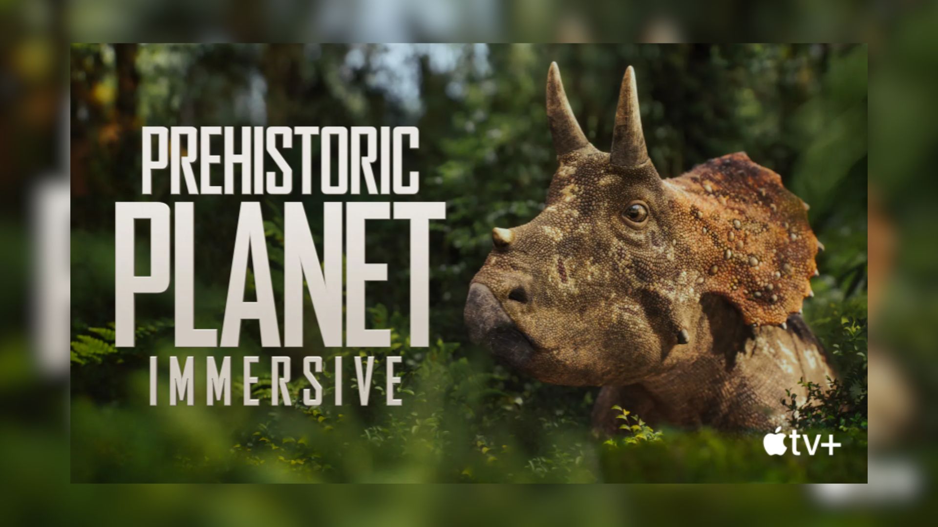 Hutan Triceratops dalam Prehistoric Planet Immersive