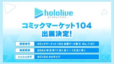 Hololive Siap Meriahkan Comic Market 104