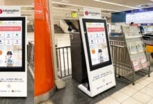 AI Sakura-san Diperkenalkan di Stasiun Kintetsu Nippombashi