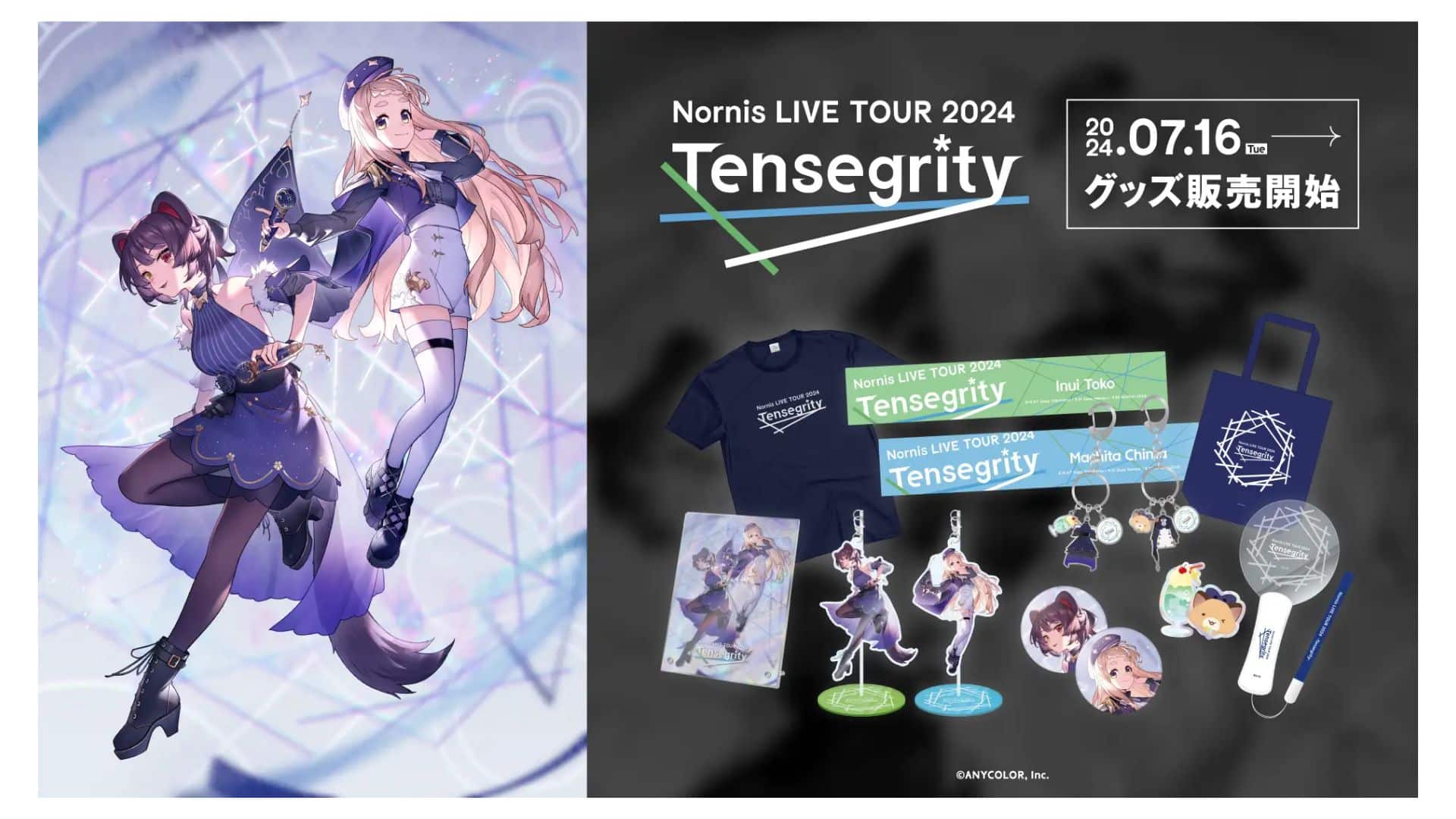 Merchandise Nornis LIVE TOUR 2024 -Tensegrity- Siap Dimiliki