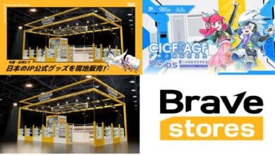 Brave Stores tampil di CICF×AGF untuk memperkenalkan merchandise resmi dan memperluas kolaborasi internasional dalam budaya pop Jepang.