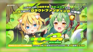 Crowdfunding 3D untuk VTuber Chiko dan Mira Dimulai