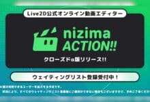 Live2D Luncurkan Editor Video: nizima ACTION!!