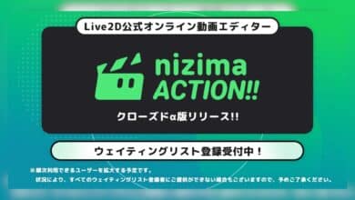 Live2D Luncurkan Editor Video: nizima ACTION!!